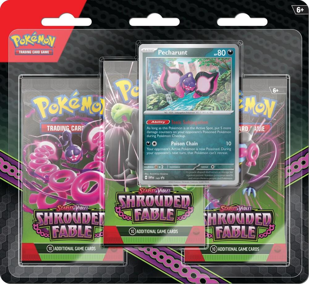 Shrouded Fable 3 Pack Blister [Pecharunt] - SV: Shrouded Fable (SFA)