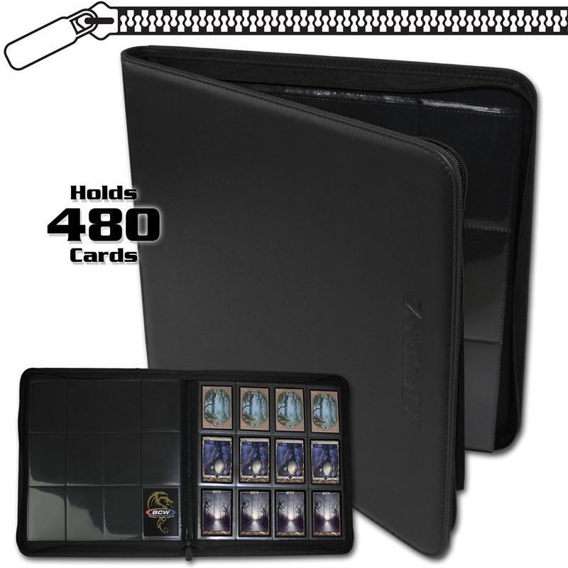 Z-Folio 12-Pocket LX Album - Black - BCW Storage Albums (BCWSTORAGE)