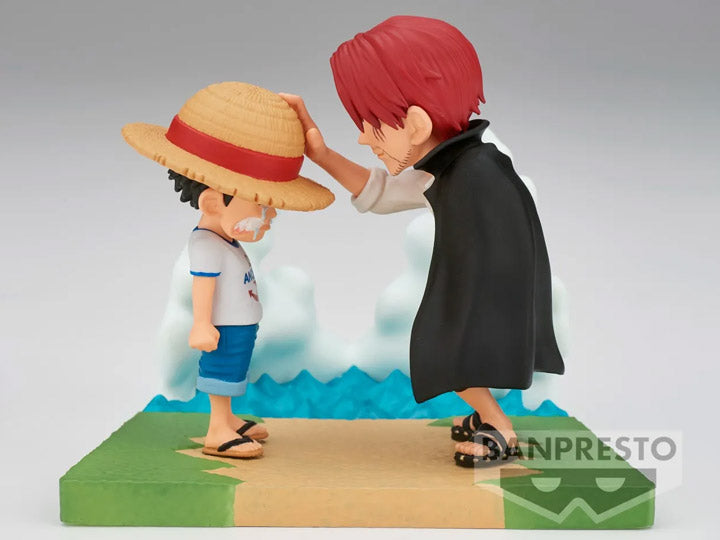 One Piece World Collectable Figure Log Stories Monkey D. Luffy & Shanks BY BANPRESTO