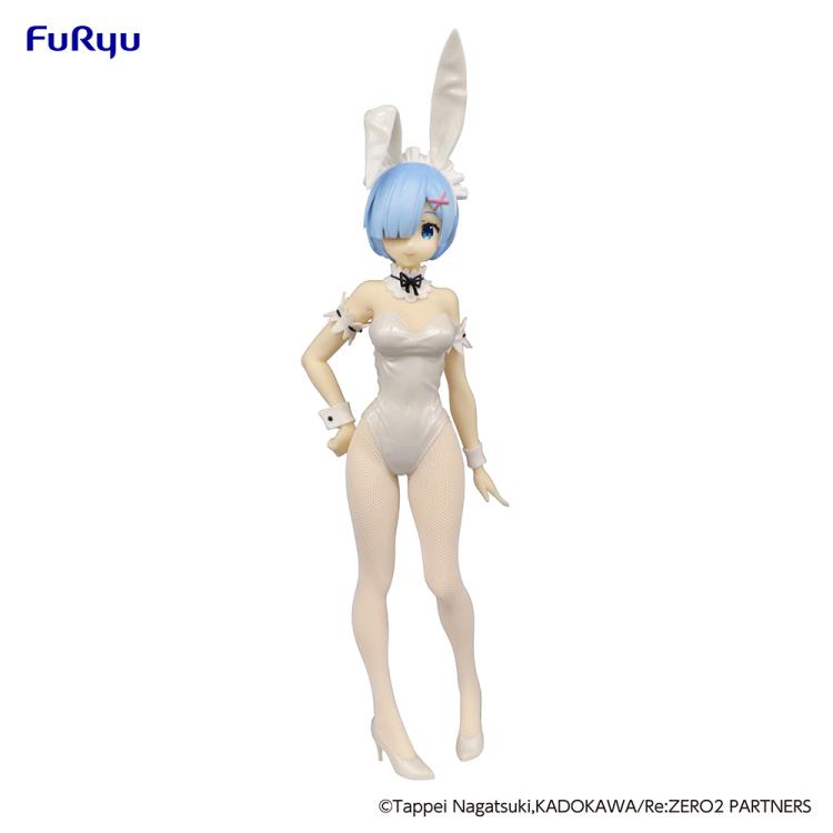 Re:Zero Starting Life in Another World BiCute Bunnies Rem (White Pearl Color Ver.) Figure BY FURYU