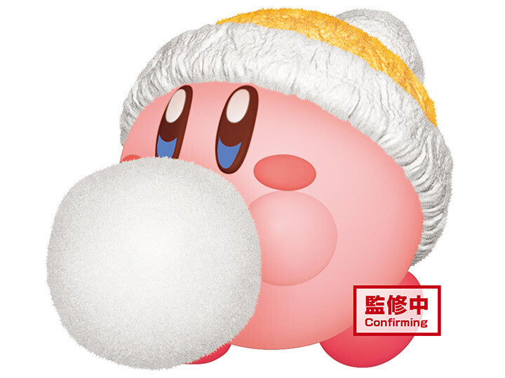 Kirby Fluffy Puffy Mine Play in the Snow A: Kirby Figure