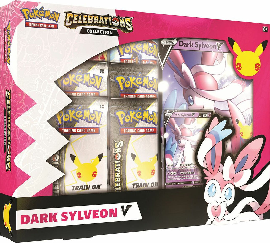 Pokemon Celebrations Collections Lance's Charizard V and Dark Sylveon V