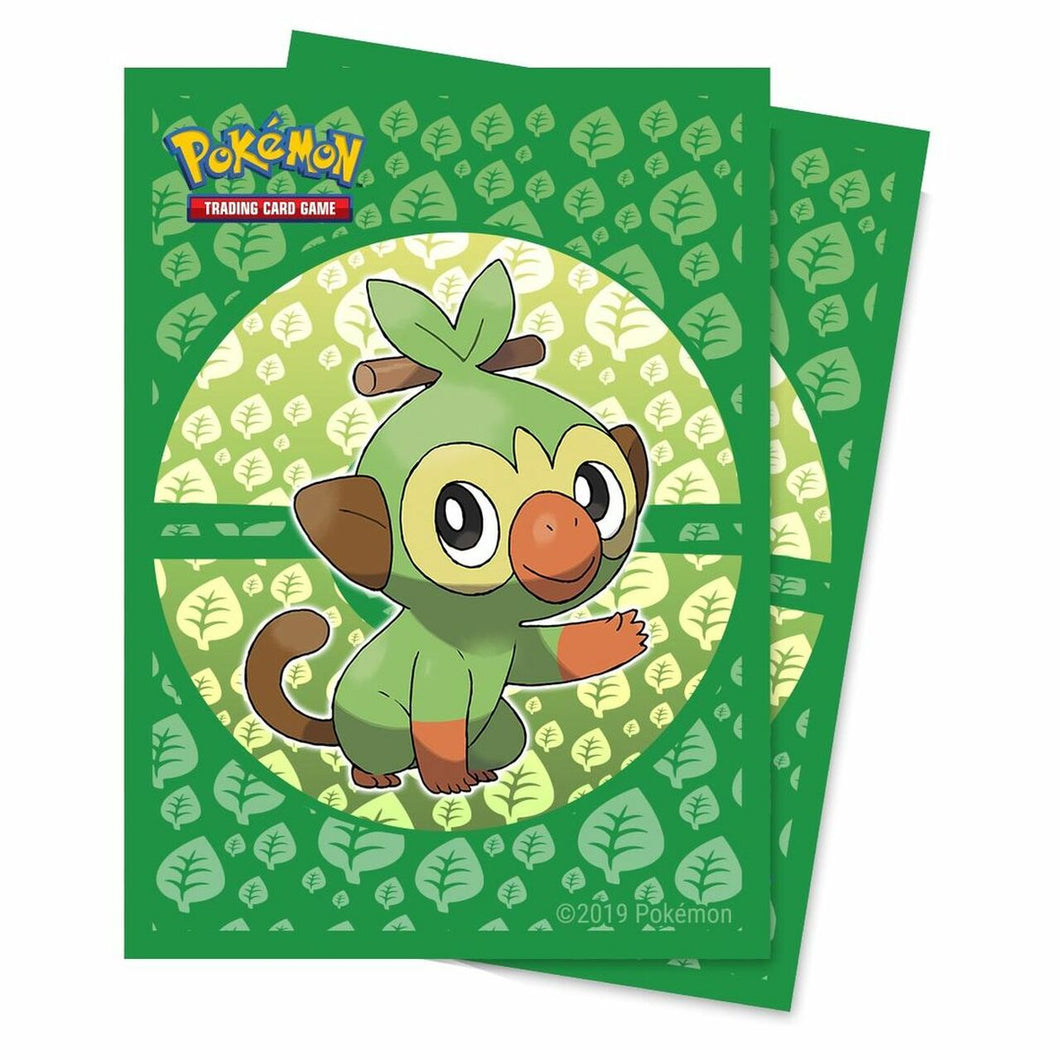 Sword and Shield Galar Starters Grookey Sleeves 65ct for Pokémon