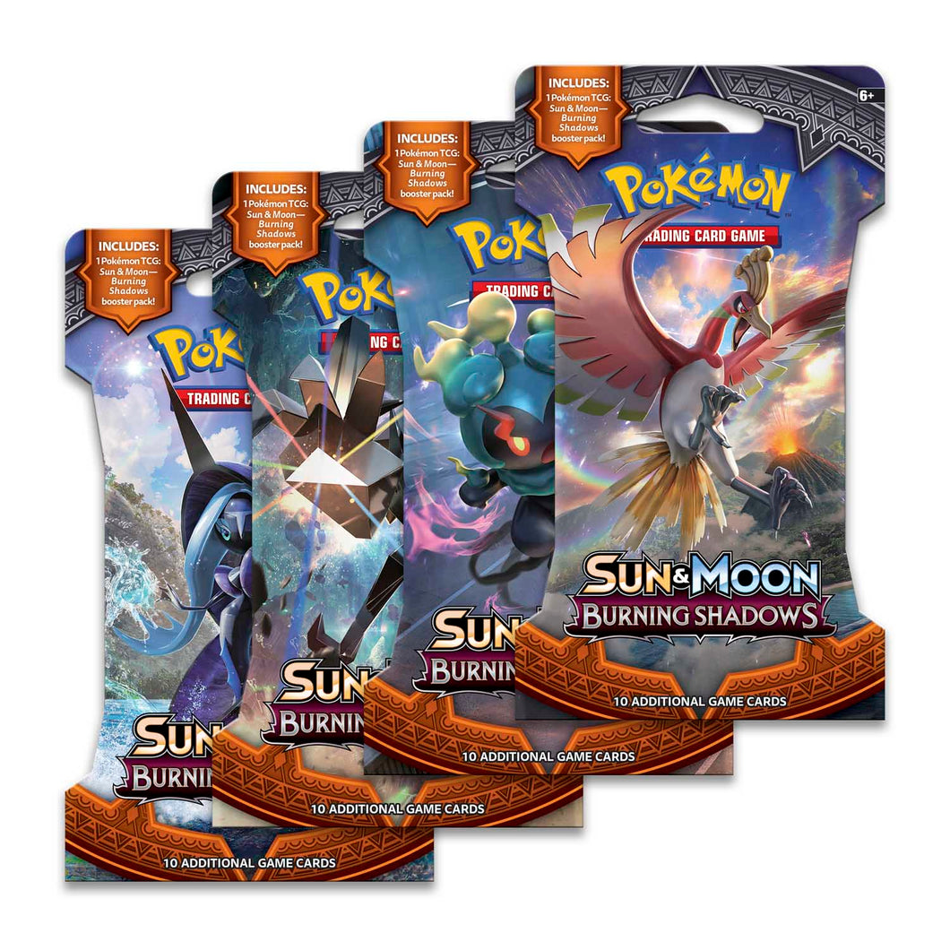 Pokémon - Sun & Moon - Burning Shadows Sleeved Single Booster Pack - Styles May Vary