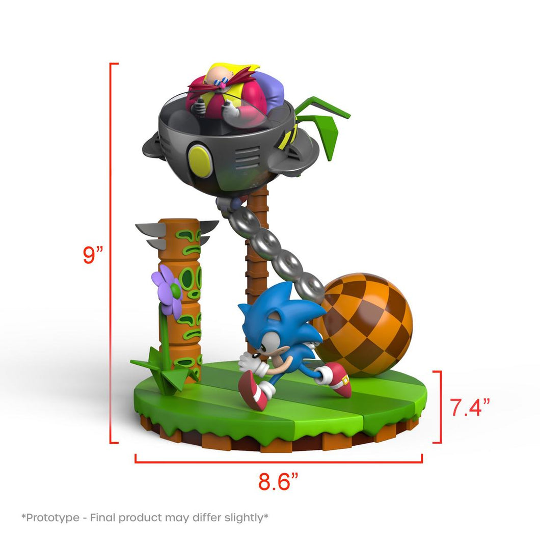 Rubber Road Sonic the Hedgehog Sonic and Dr. Robotnik 30th Anniversary 9-in Statue Rubber Road